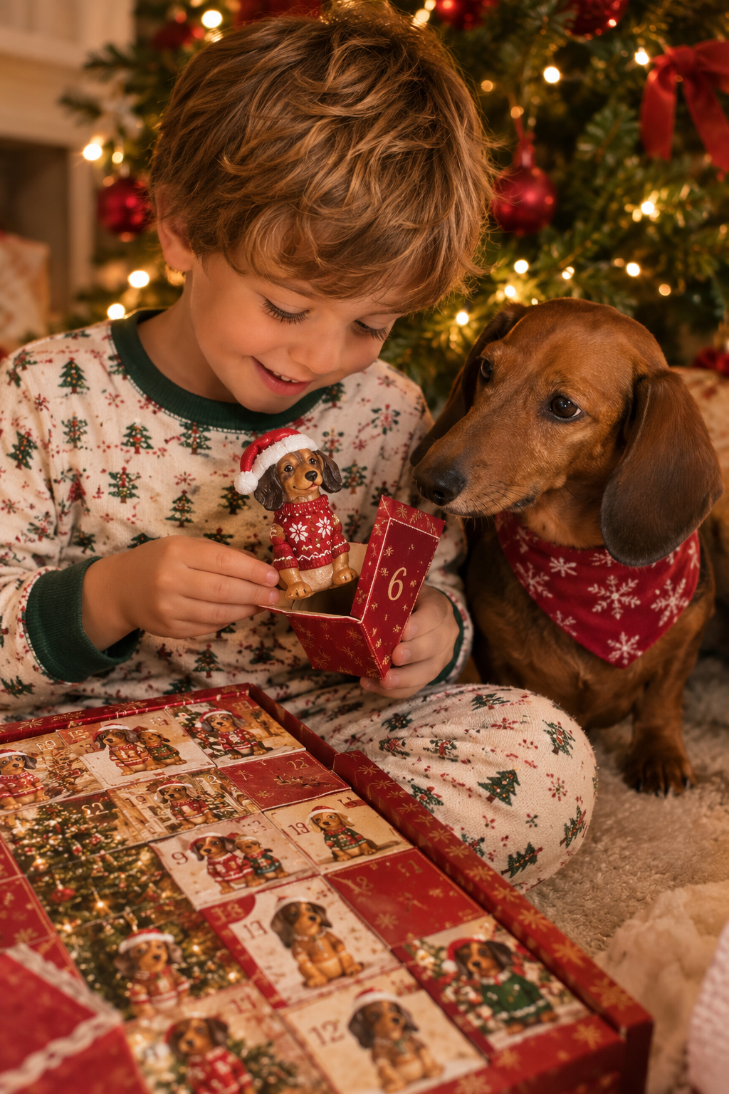 Calendario de Adviento Navideño de Teckel | 24 Figuras Sorpresa